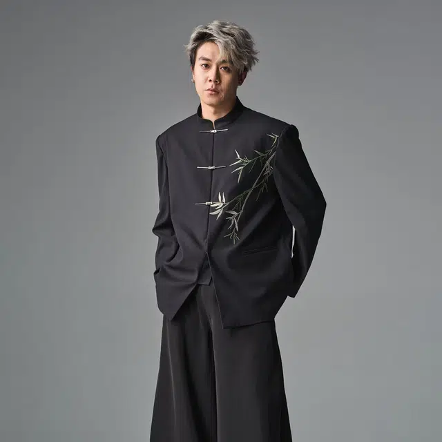 拾个壹先生 简约休闲纯色口袋宽松日常百搭设计感西装 男女同款