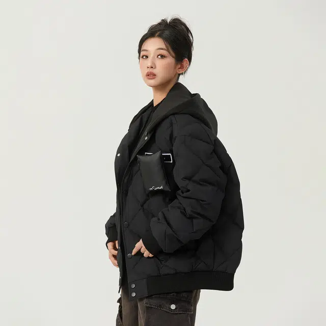 The Simpsons Diamond Plaid Hooded Flight Jacket