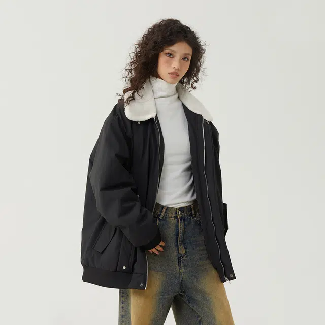 The Simpsons Logo Embroidered Sherpa Jacket