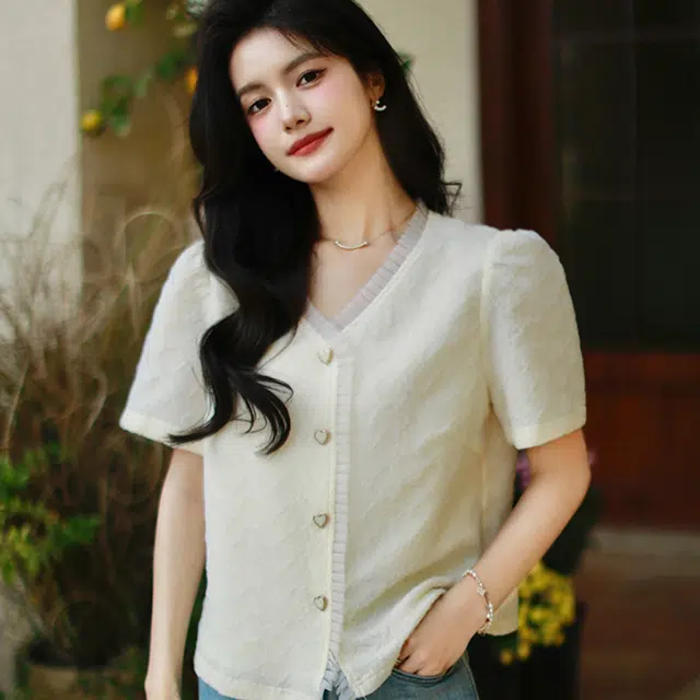 玄唐 简约时尚百搭短袖衬衫 女款