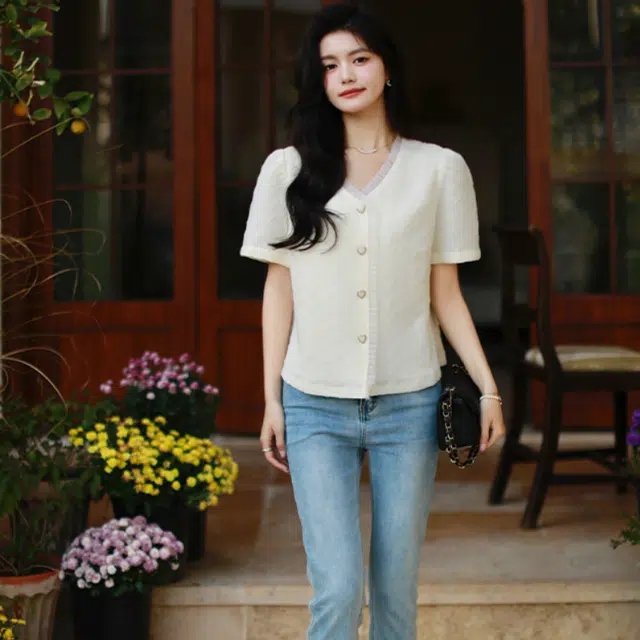 玄唐 简约时尚百搭短袖衬衫 女款