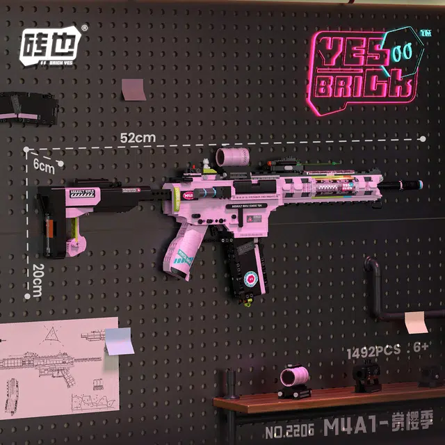 BRICK YES M4A1-ARP9- 1492pcs1488pcs 2205-2206