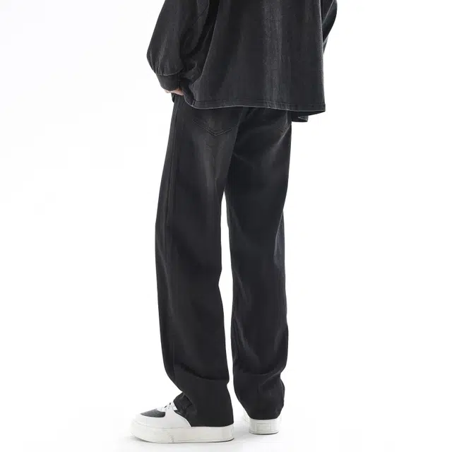 左岸 美式复古条纹装饰简约宽松百搭休闲高级感痞帅潮流日常通勤户外活动小众学院风潮牌牛仔裤 男女同款