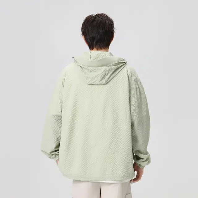 左岸 港风宽松透气轻薄款户外连帽上衣防晒服 男款
