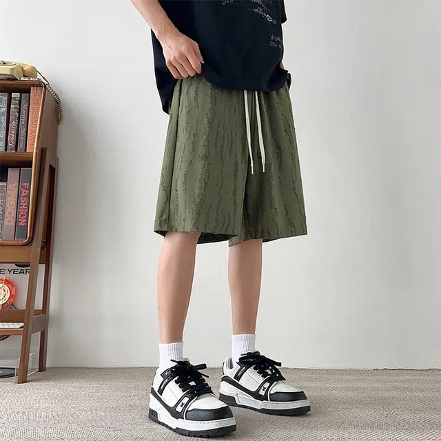 左岸 夏季大码男士薄款宽松显瘦五分裤子加肥加大舒适透气休闲短裤潮 男款