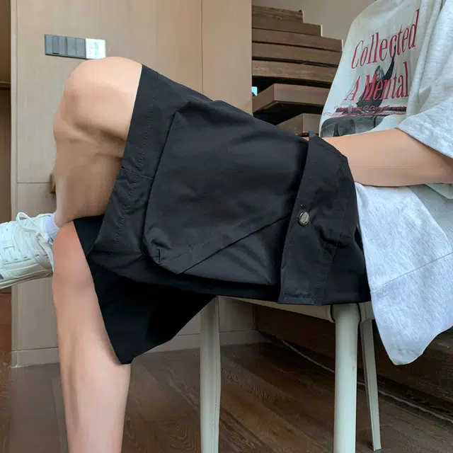 左岸 夏季薄款潮牌运动外穿冰丝五分大裤衩休闲短裤 男款