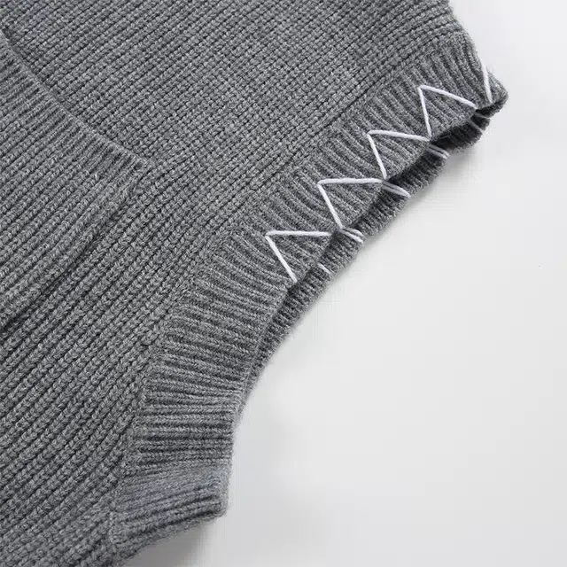 左岸 休闲时尚宽松高级感春秋圆领坎肩毛衣保暖秋冬内搭舒适打底衫针织衫背心 男款