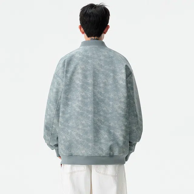 左岸 机车皮衣外套男秋季飞行服男生胖子加肥加大大码男装棒球服夹克 男款