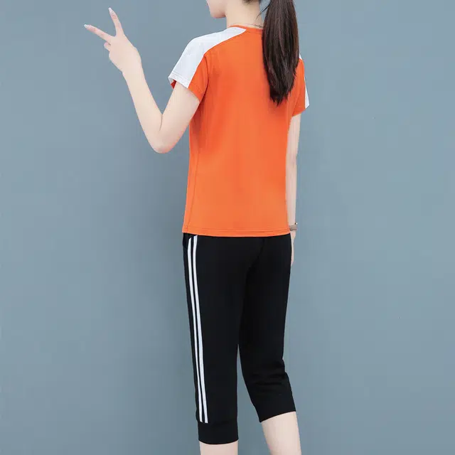 左岸 薄款舒适吸时尚洋气减龄简约休闲套装 女款