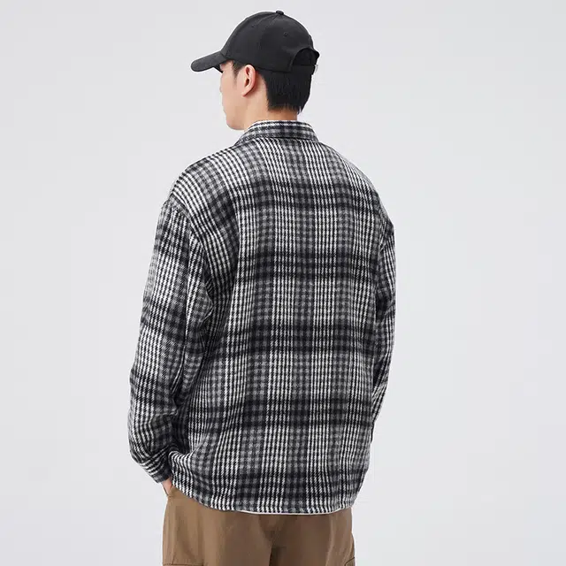 左岸 美式高街青少年百搭衬衣时尚潮流宽松舒适高级氛围感店帅小众校园风韩系潮牌衬衫 男款