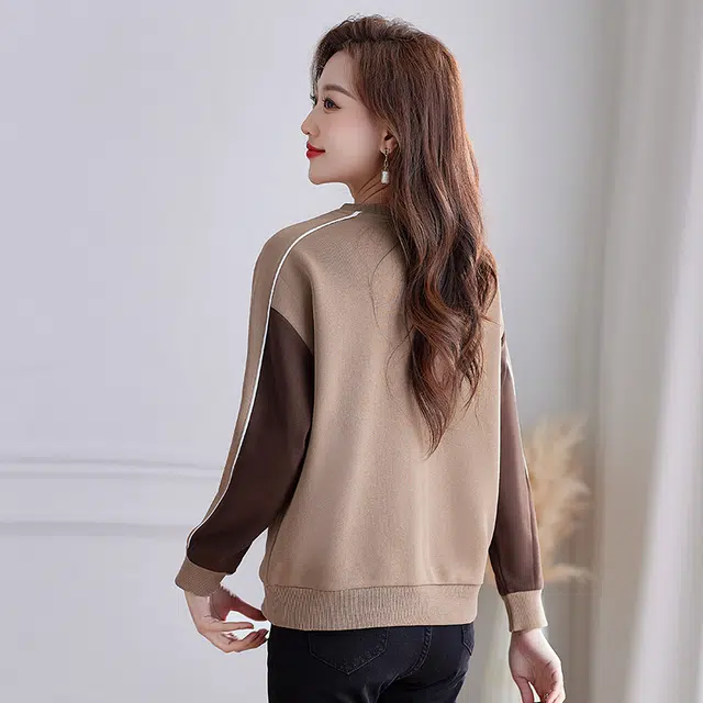 左岸 字母宽松适中圆领长袖卫衣 女款