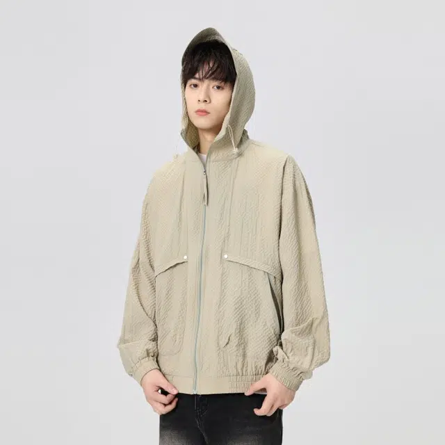 左岸 宽松透气轻薄款户外运动上衣防晒服 男款
