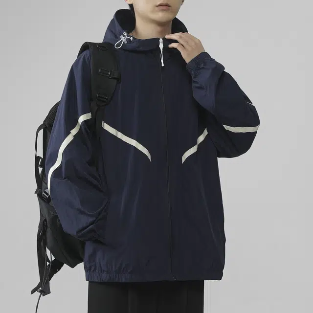 左岸 宽松透气轻薄款冰丝凉感户外运动防晒服 男款