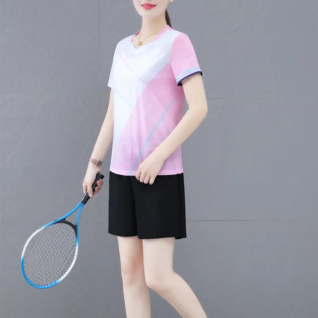 左岸 冰丝速干衣短裤运动休闲套装 女款