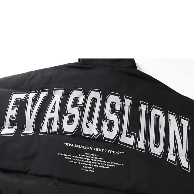 左岸 美式高街休闲百搭背后字母印花刺绣宽松舒适立领外套防风保暖韩系小众学院风潮牌棉服 男款