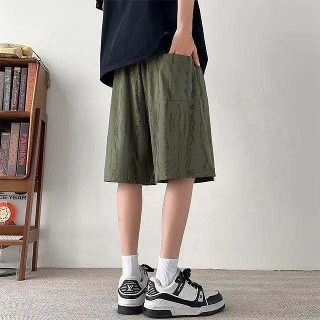 左岸 夏季大码男士薄款宽松显瘦五分裤子加肥加大舒适透气休闲短裤潮 男款
