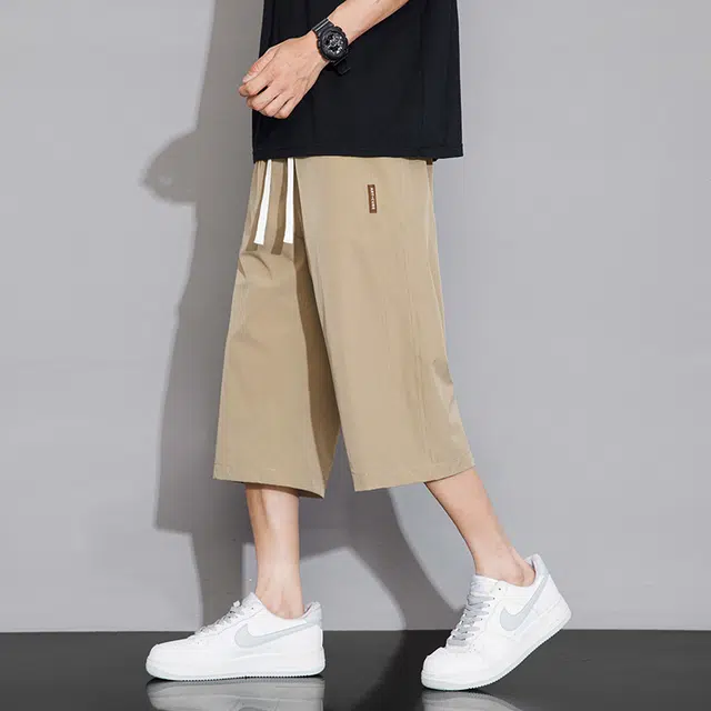 左岸 冰丝速干七分裤宽松外穿中裤运动休闲短裤 男女同款