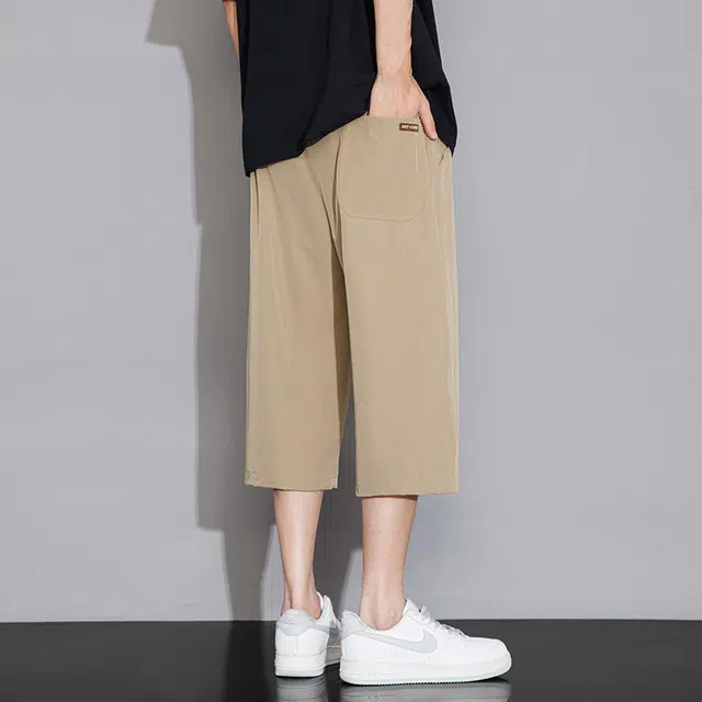 左岸 冰丝速干七分裤宽松外穿中裤运动休闲短裤 男女同款