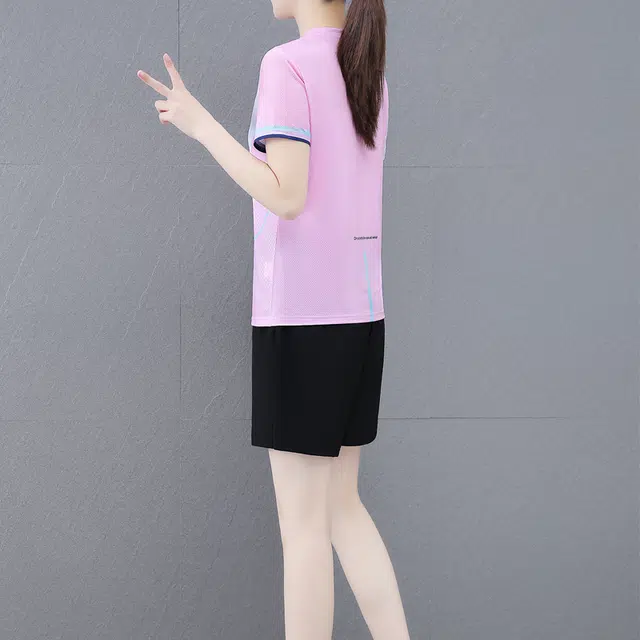 左岸 冰丝速干衣短裤运动休闲套装 女款