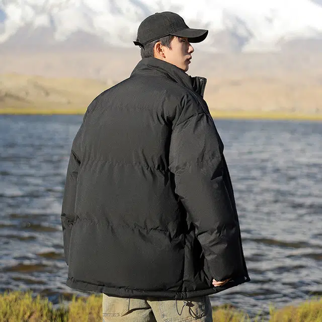 左岸 【巨暖和】美式立领棉衣男秋冬季潮牌加厚面包服保暖防寒棉袄冬装外套百搭纯色棉服 男女同款
