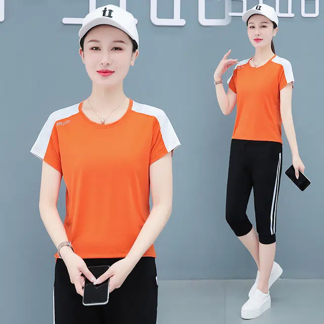 左岸 薄款舒适吸时尚洋气减龄简约休闲套装 女款