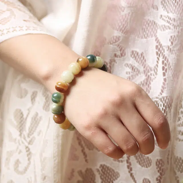 芳缘小傅 有钱花转运珠 文玩手持佛珠招财纳福复古国风高品质渐变雕刻汉堡珠#好运 菩提根 手串 男女同款情侣款