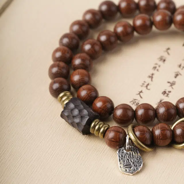 芳缘小傅 正宗文玩佛珠 简约时尚名贵高档小众 诸事顺利时来运转八方来财 好运 六道木 木作手串 男女同款情侣款