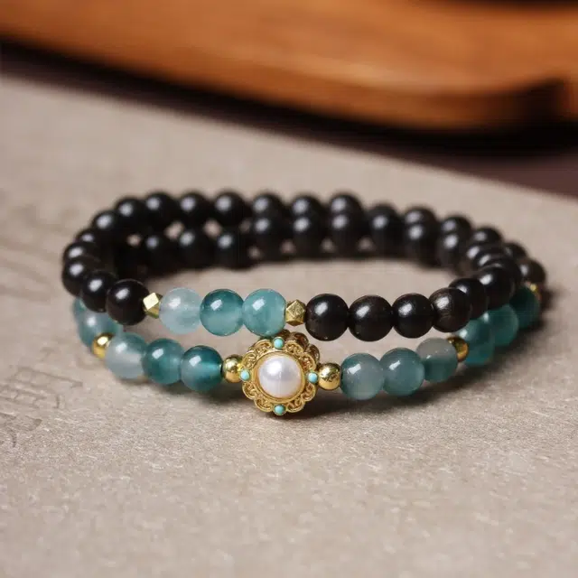 【婧】 芳缘小傅 国潮新中式文玩佛珠八方来财盘玩新宠静心凝神出街神器素雅百搭高品念珠国风转运礼盒 #好运  黑檀 手串 男女同款情侣款