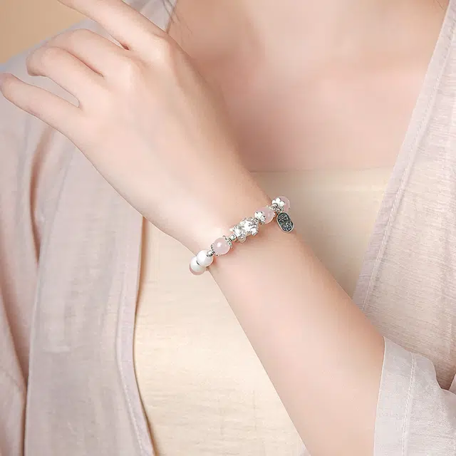 芳缘小傅 貔貅宝宝 吞金兽新中式本命年百搭手链财源滚滚七夕限定小众精致高级女朋友精美礼盒#好运 白玉菩提 手串 男女同款情侣款