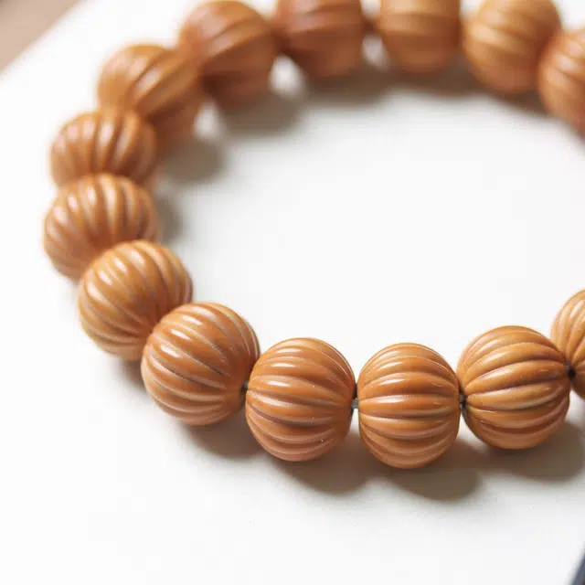 芳缘小傅 新中式精品盘玩串珠 国潮文玩佛珠一帆风顺吉祥如意雕刻南瓜转运珠富贵摩登复古小众设计#好运 猴头核桃 手串 男女同款情侣款