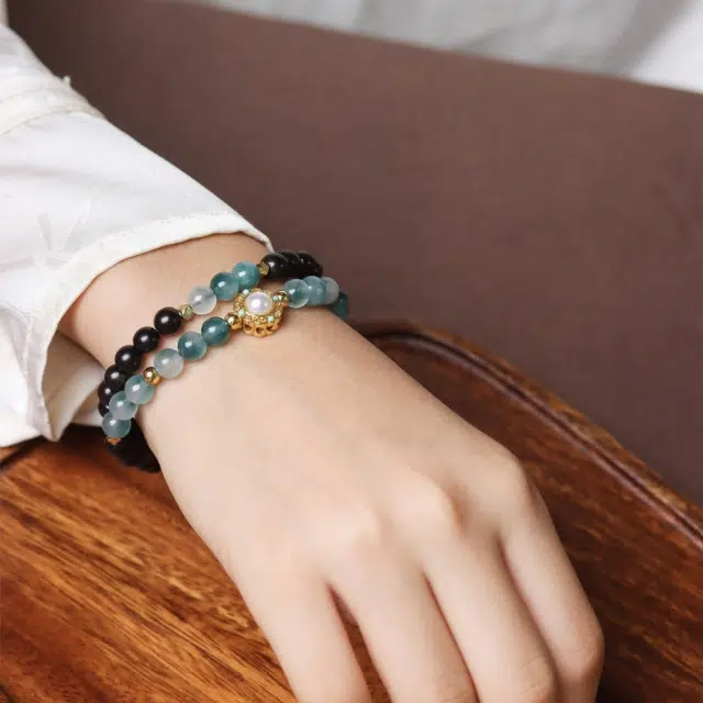 【婧】 芳缘小傅 国潮新中式文玩佛珠八方来财盘玩新宠静心凝神出街神器素雅百搭高品念珠国风转运礼盒 #好运  黑檀 手串 男女同款情侣款