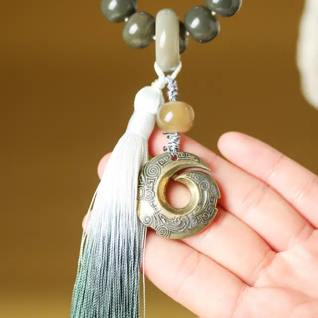 【时来运转】 芳缘小傅 本命年有钱花转运珠 文玩手持佛珠招财纳福复古国风高品质藏式桶珠渐变飘花手持#好运 菩提根 手串 男女同款情侣款