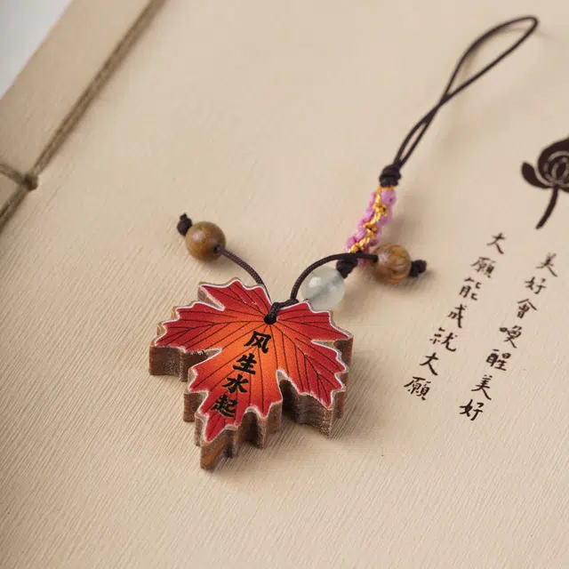 【风生水起】 芳缘小傅 国风文玩挂件 新中式本命年一帆风顺感恩节蛇年大吉圣诞跨年 山鬼花钱有钱花#好礼 绿檀 木作 男女同款情侣款