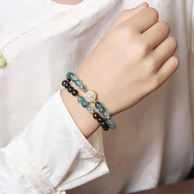 【婧】 芳缘小傅 国潮新中式文玩佛珠八方来财盘玩新宠静心凝神出街神器素雅百搭高品念珠国风转运礼盒 #好运  黑檀 手串 男女同款情侣款