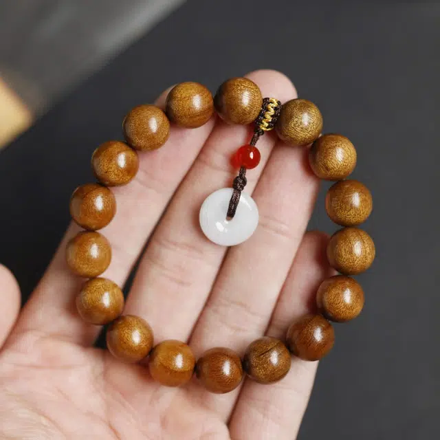 芳缘小傅 正宗文玩佛珠 简约时尚名贵高档小众 诸事顺利时来运转八方来财 #好运樱玟金丝 楠木 手串 男女同款情侣款