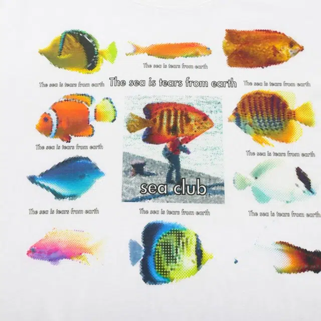 Crying Center Tropical Fish Tee