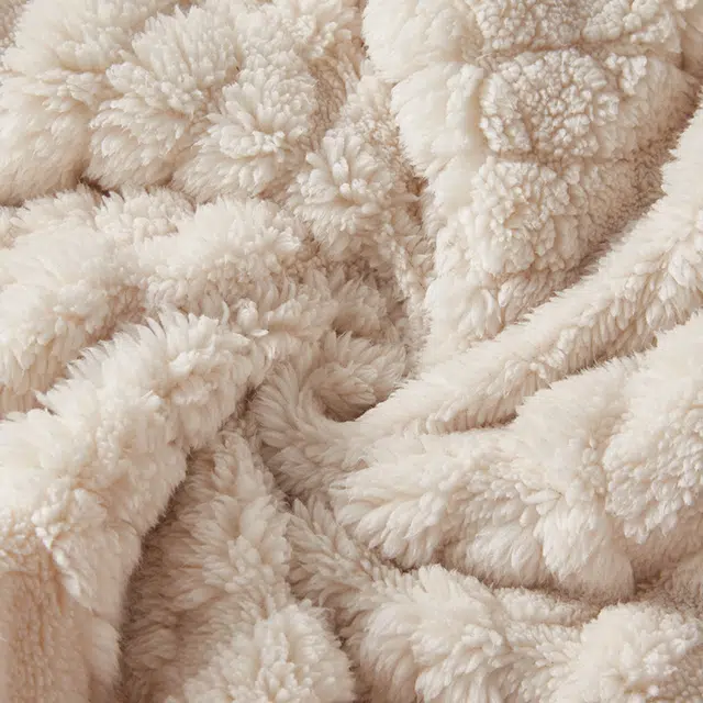 热妒 柔软简约时尚甜美菠萝连帽保暖睡袍 女款 米白色