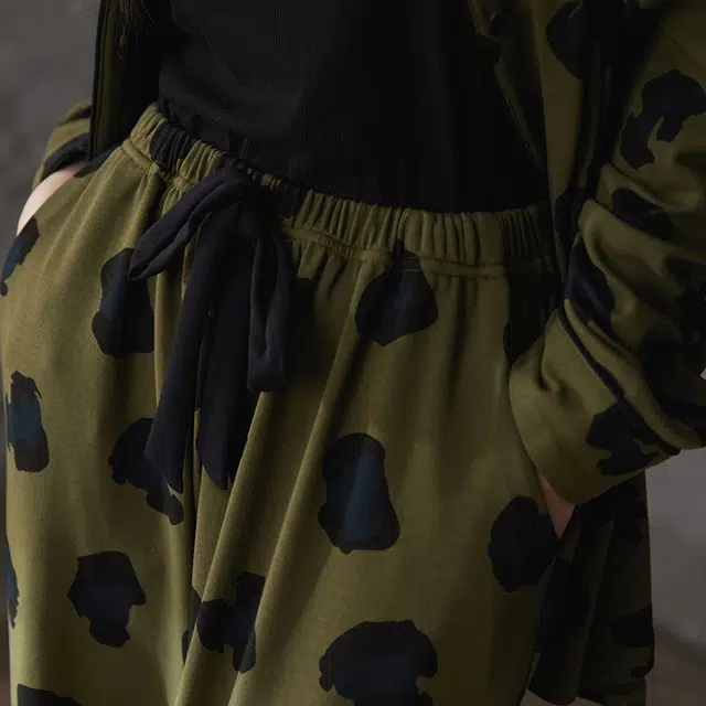 热妒 春秋季纯棉带胸垫一体高级感长袖长裤家居服套装睡衣礼盒 女款