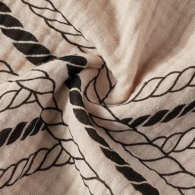 热妒 春秋款纯棉纱布婴儿棉带胸垫一体可外穿大码高级感睡衣套装 女款