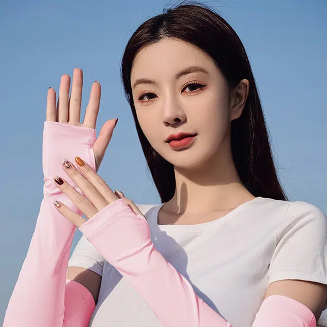 浪莎 冰袖舒适云感百搭防紫外线骑车开车遮手臂云感透气 防晒袖 男女同款情侣款