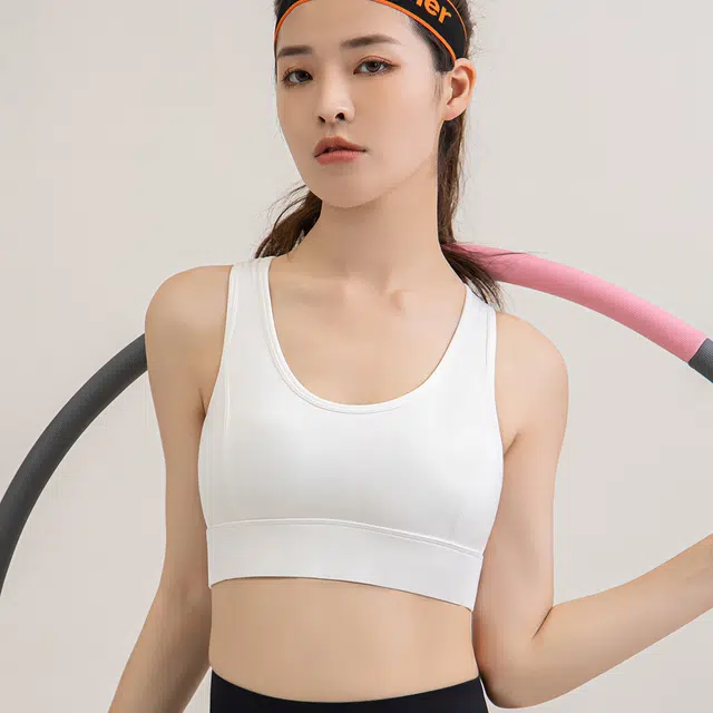 浪莎 跑步防震美背心式可外穿高强度大胸显小健身瑜伽服文胸 女款