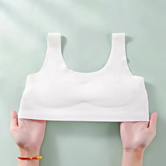 浪莎 蚕丝少女发育期抹胸内衣纯色高初中学生无痕舒适透气运动零束缚薄款文胸 女款