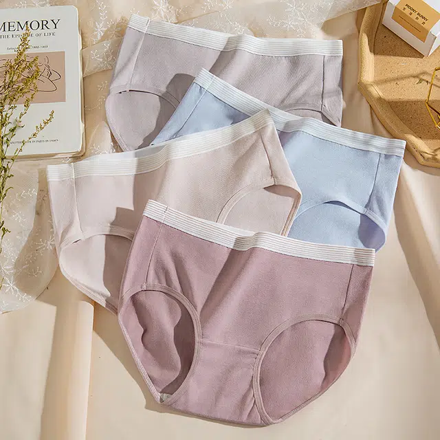 浪莎 蚕丝抗菌裆中腰休闲舒适透气大码内裤 女款