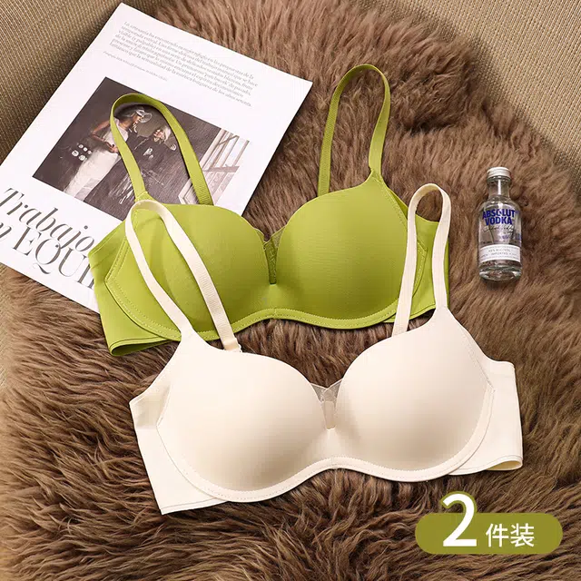 浪莎 内衣女高中生美背背心文胸一体无痕聚拢无痕收副乳防下垂调整型文胸 女款