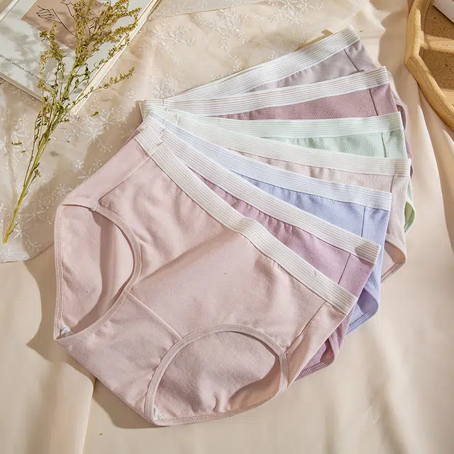 浪莎 蚕丝抗菌裆中腰休闲舒适透气大码内裤 女款