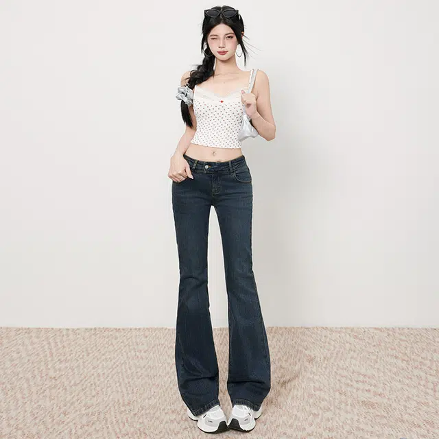 玫丝朵 通勤简约舒适时尚休闲百搭牛仔裤 女款