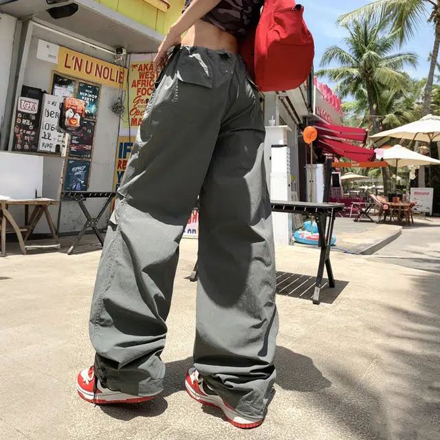 玫丝朵 美式伞兵裤女速干登山裤户外防晒拖地 休闲裤 女款