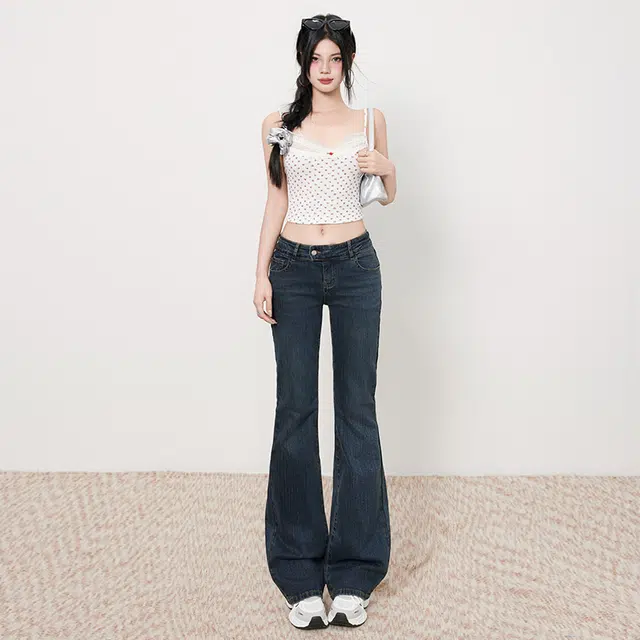 玫丝朵 通勤简约舒适时尚休闲百搭牛仔裤 女款