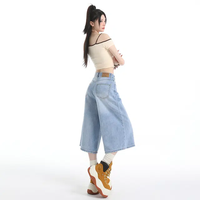 玫丝朵 舒适休闲简约百搭牛仔裤 女款
