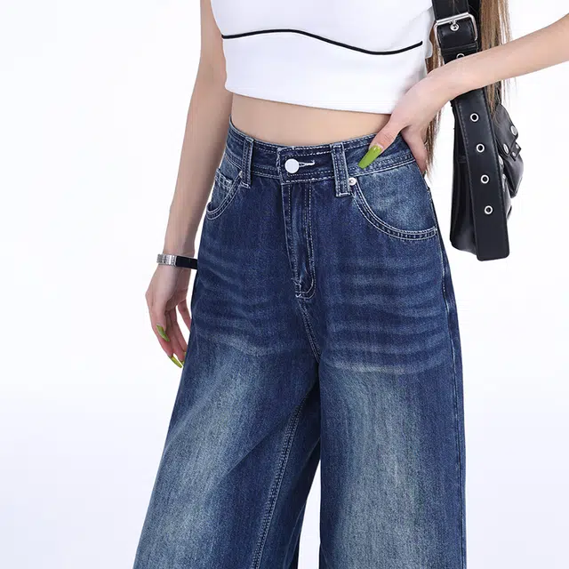 玫丝朵 时尚休闲简约百搭牛仔裤 女款